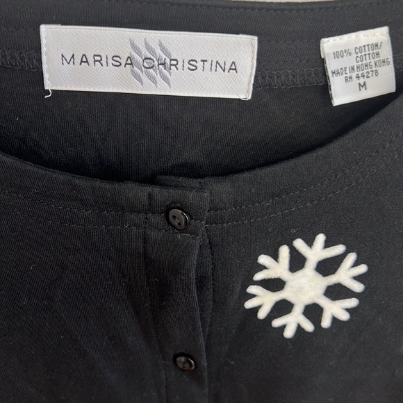 Skating Polar Bear Cotton Button Top - Picture 3 of 5